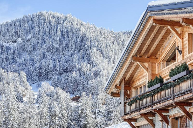 Luxe chalet nabij Megève met terras en uitzicht op de bergen